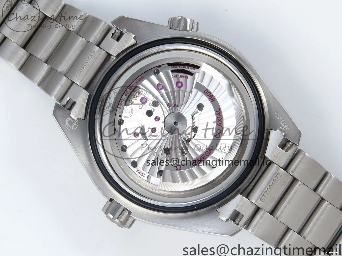 0509 WrinkleFree Seamaster Planet Ocean 600M 43.5mm SS SCF 1:1 Best Edition Black Orange Bezel Black Dial on SS Bracelet A8900 Super Clone 7682